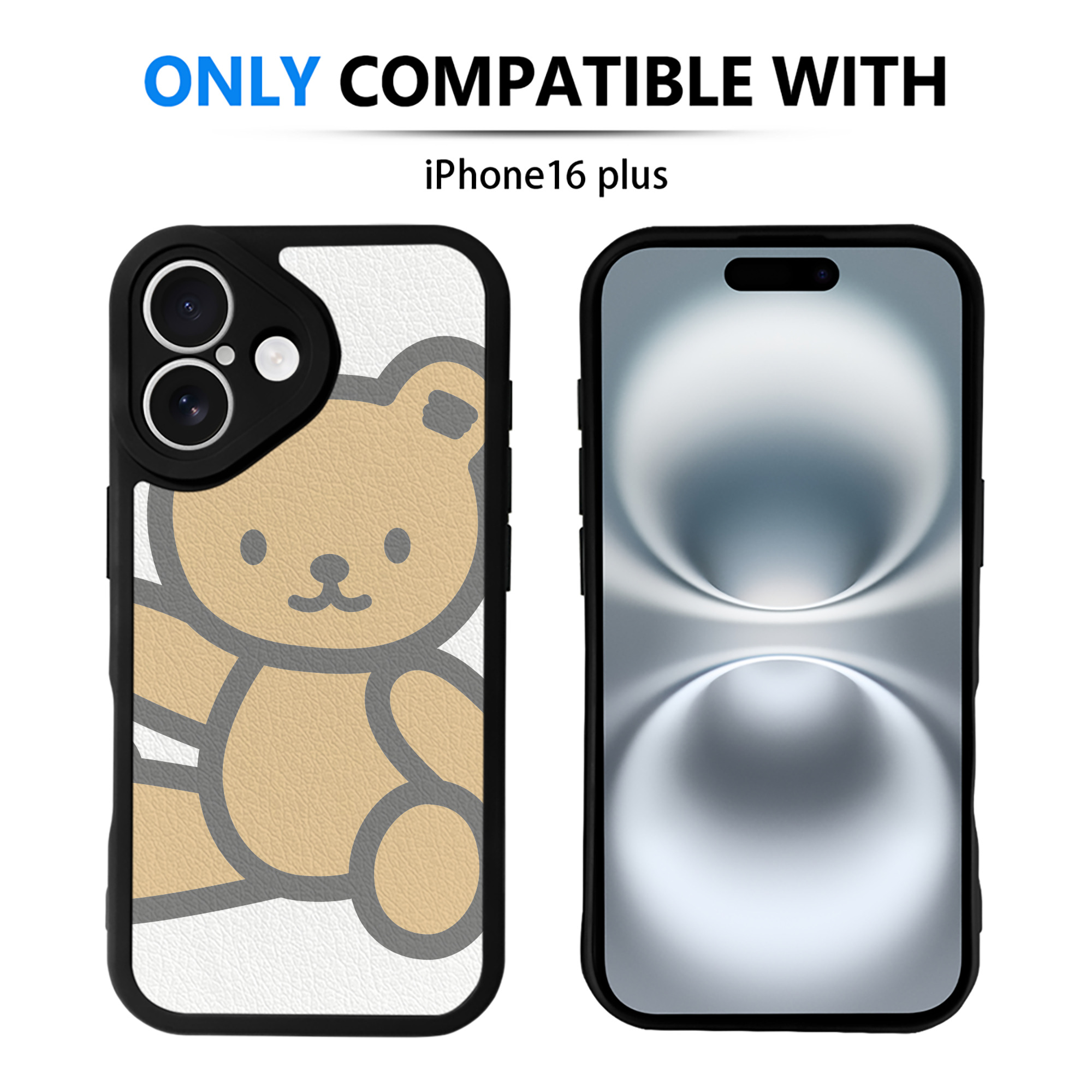 （画像用） Hello Kitty ハローキティ 【iPhone 16シリーズ対応】シリコンスマホケース（レザー調） 材質：シリコン